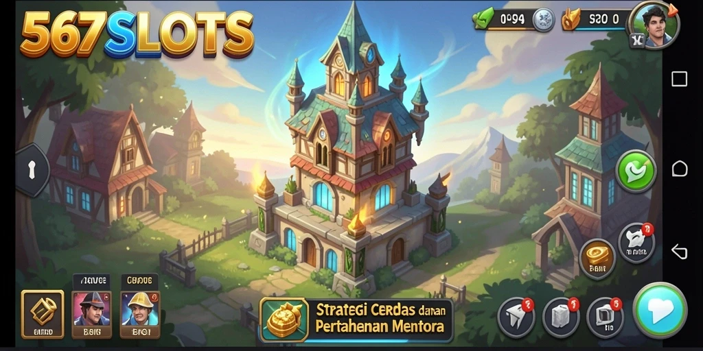 Screenshot dari gameplay <strong>567SLOTS</strong> yang menarik dan menegangkan saat bertahan melawan serangan musuh.