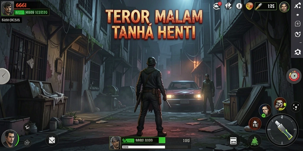 Screenshot menunjukkan suasana mencekam dari gameplay 666I.