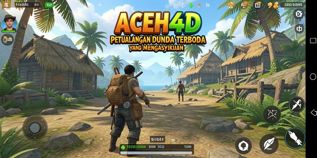 Tangkapan layar dari gameplay ACEH4D yang menampilkan eksplorasi dunia terbuka.
