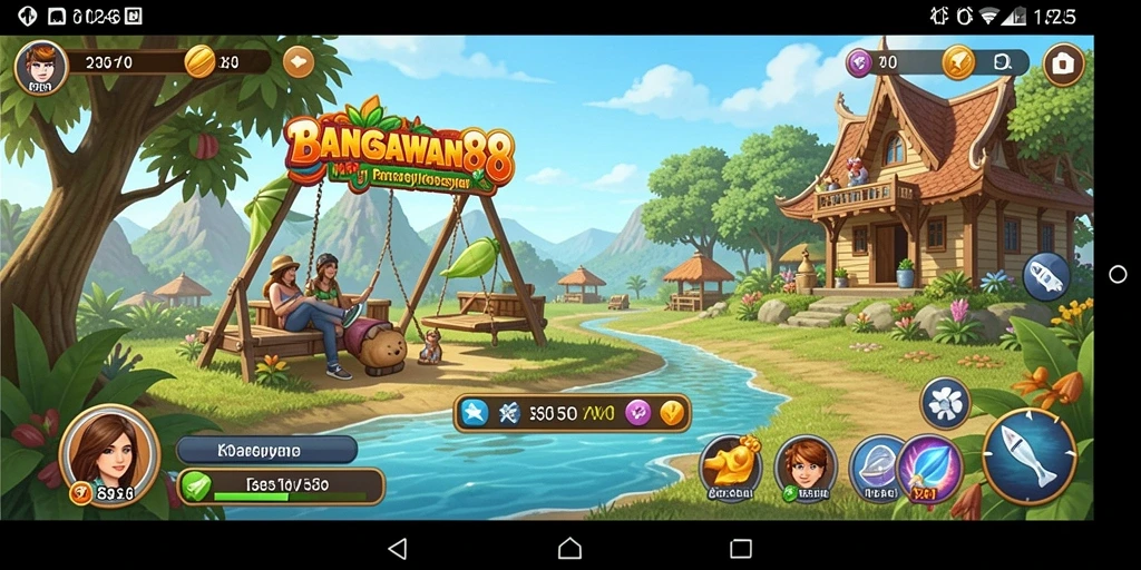 Tampilan gameplay seru dan menghibur di BANGSAWAN88.