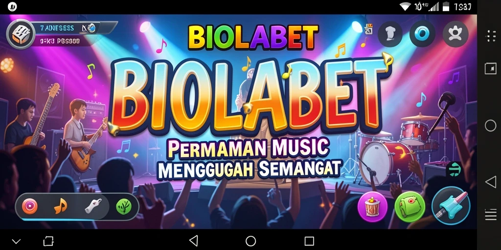 Tampilan gameplay menarik dari <strong>BIOLABET</strong> dengan berbagai lagu populer.