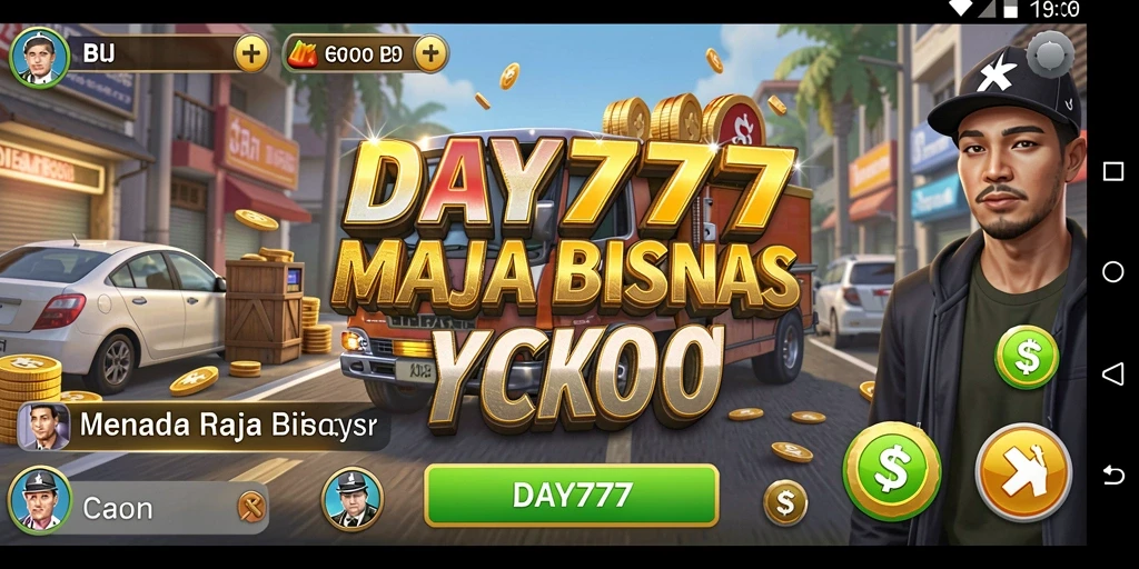Tampilan gameplay DAY777 yang menarik dan menantang dalam dunia Tycoon.