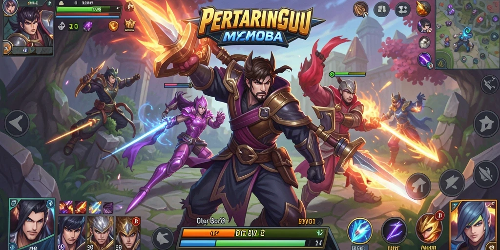 Tampilan menarik dari gameplay MOBA DY01 yang penuh aksi.