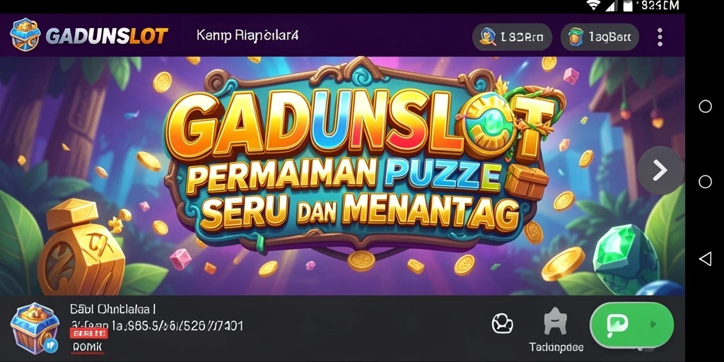 Tampilan gameplay menyenangkan dari GADUNSLOT yang menantang.