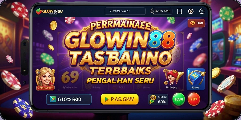 Tampilan menarik dari gameplay Kasino di GLOWIN88.