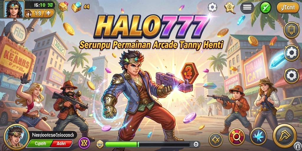Tampilan gameplay <strong>HALO777</strong> yang seru dan penuh aksi dalam dunia arcade.