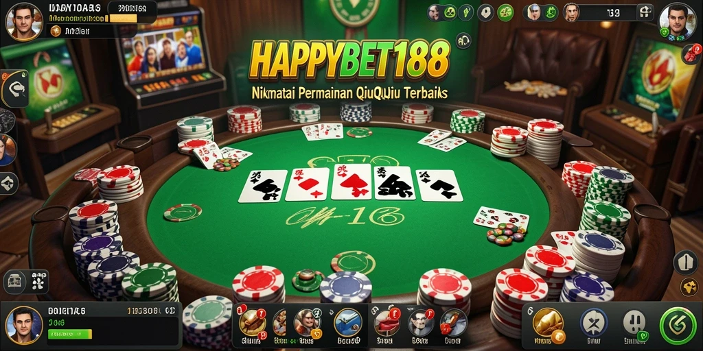 Tampilan gameplay seru dalam aplikasi HAPPYBET188 QiuQiu.