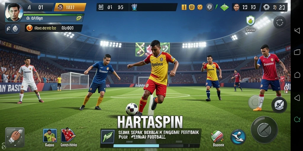 Tampilan gameplay HARTASPIN yang seru dan mendebarkan.