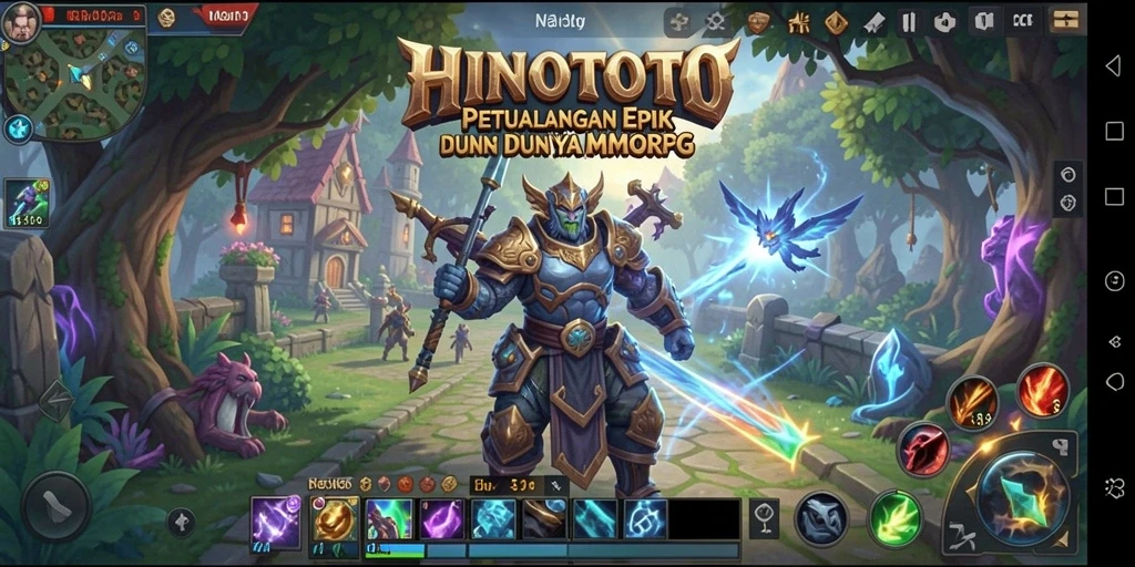 Tampilan gameplay <strong>HINOTOTO</strong> yang menakjubkan dalam dunia MMORPG.