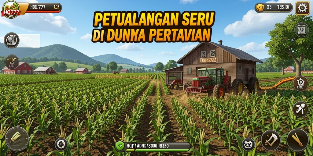 Gameplay menarik dari HQ777 menunjukkan keseruan bertani.