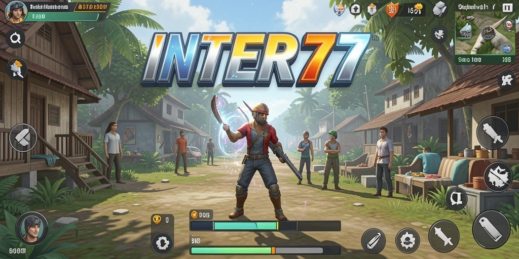 Screenshot INTER77 yang menampilkan gameplay hidup dan interaktif.