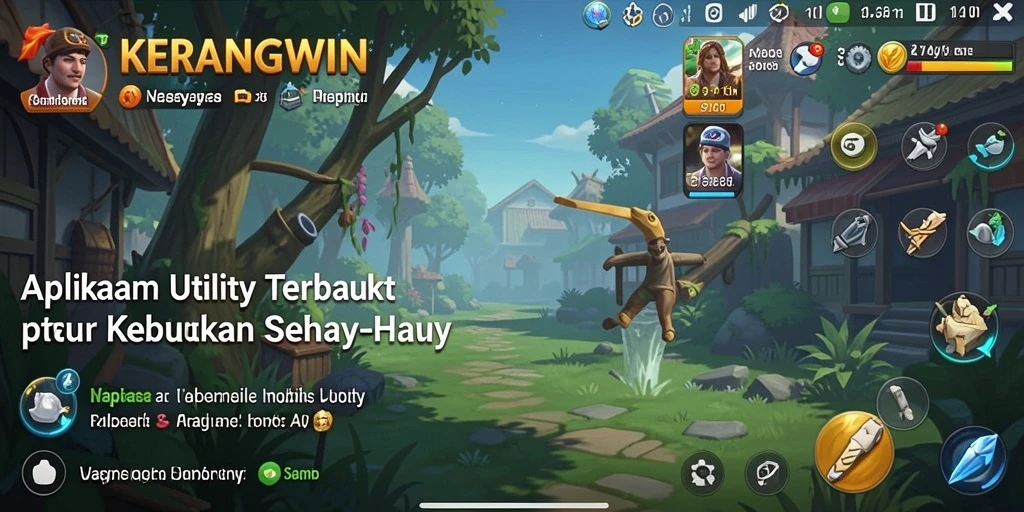 Tampilan antarmuka pengguna KERANGWIN yang sederhana dan fungsional.