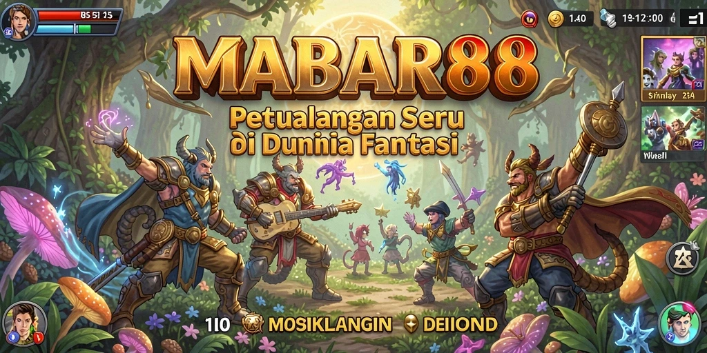 Tampilan gameplay seru di dunia fantasi MABAR88.