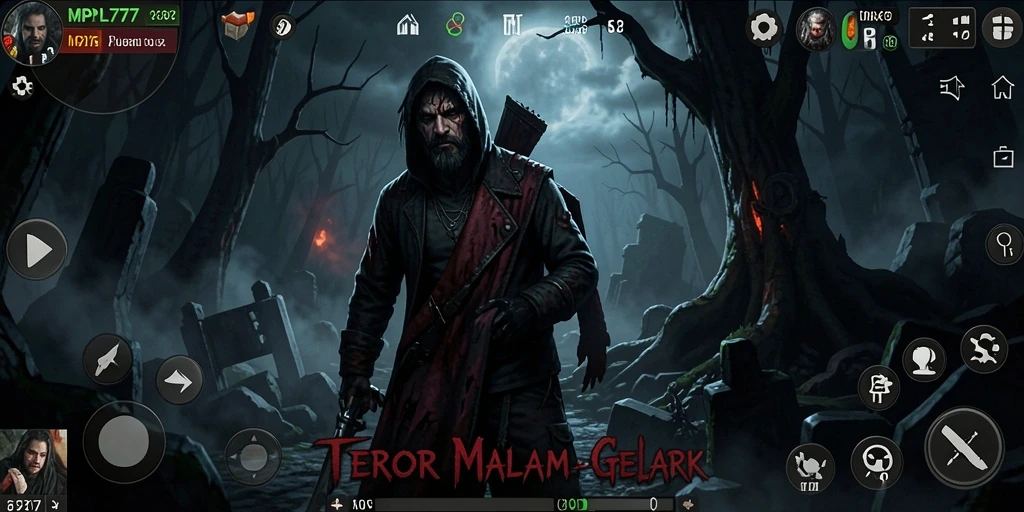 Tampilan gameplay MPL777 yang mencekam dan menyuguhkan suasana horor.
