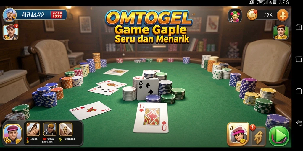 Gameplay seru dalam aplikasi Gaple OMTOGEL.