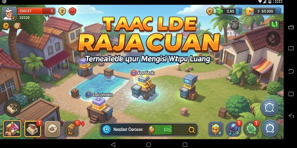 Tangkapan layar gameplay <strong>RAJACUAN</strong> menunjukkan aksi mengumpulkan sumber daya yang seru.