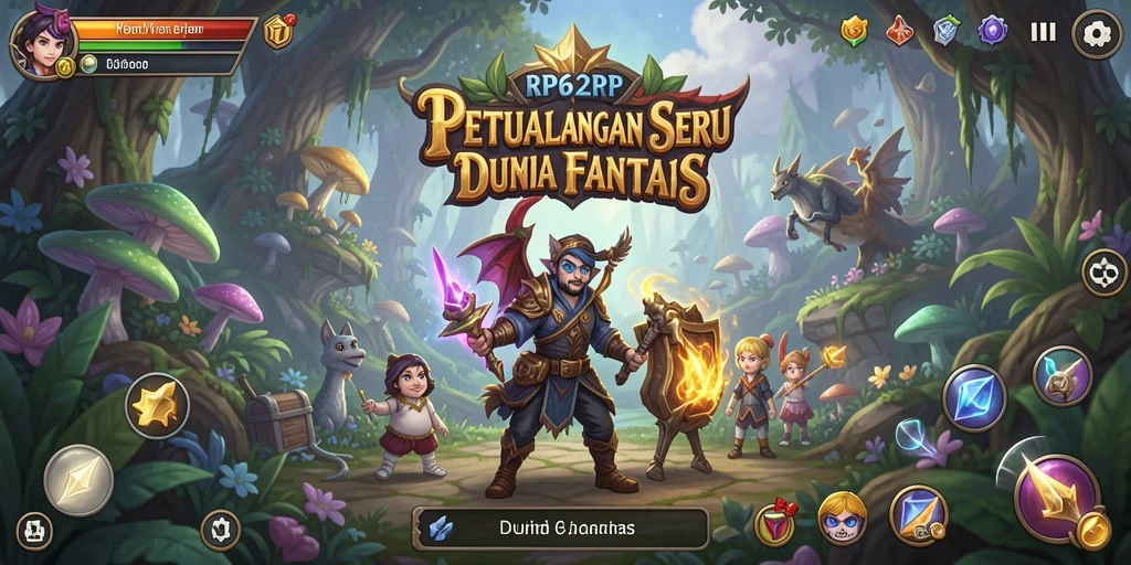 Tampilan gameplay RP62RP yang menampilkan aksi petualangan seru.