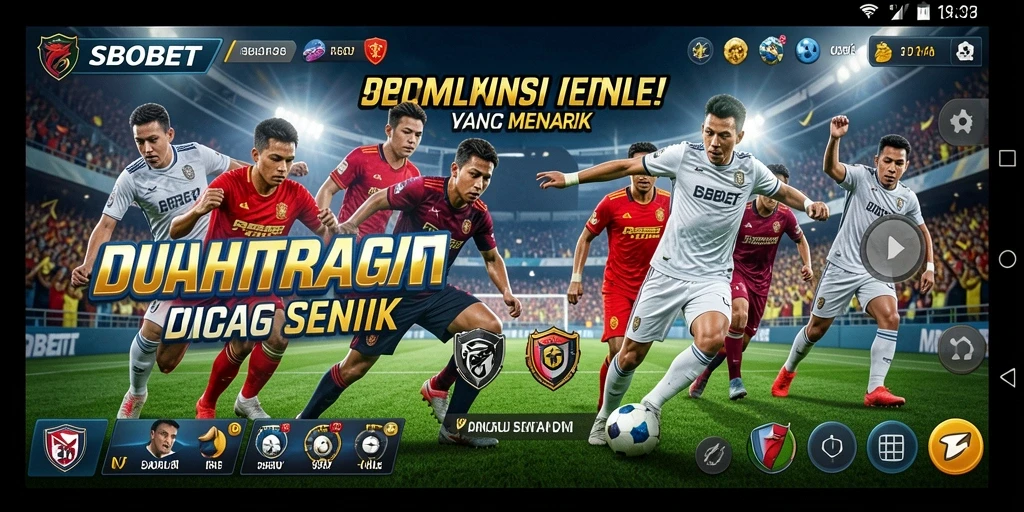 Tampilan screenshot SBOBET menampilkan pertandingan olahraga yang seru dan interaktif.
