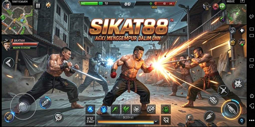 Tampilan gameplay SIKAT88 yang penuh aksi dan seru.