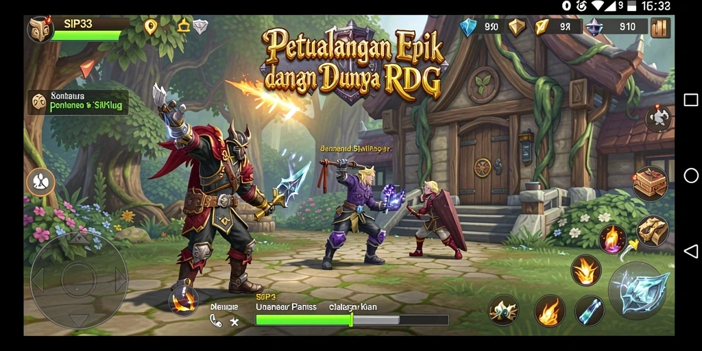 Tampilan gameplay SIP33 yang menegangkan dan penuh aksi RPG.