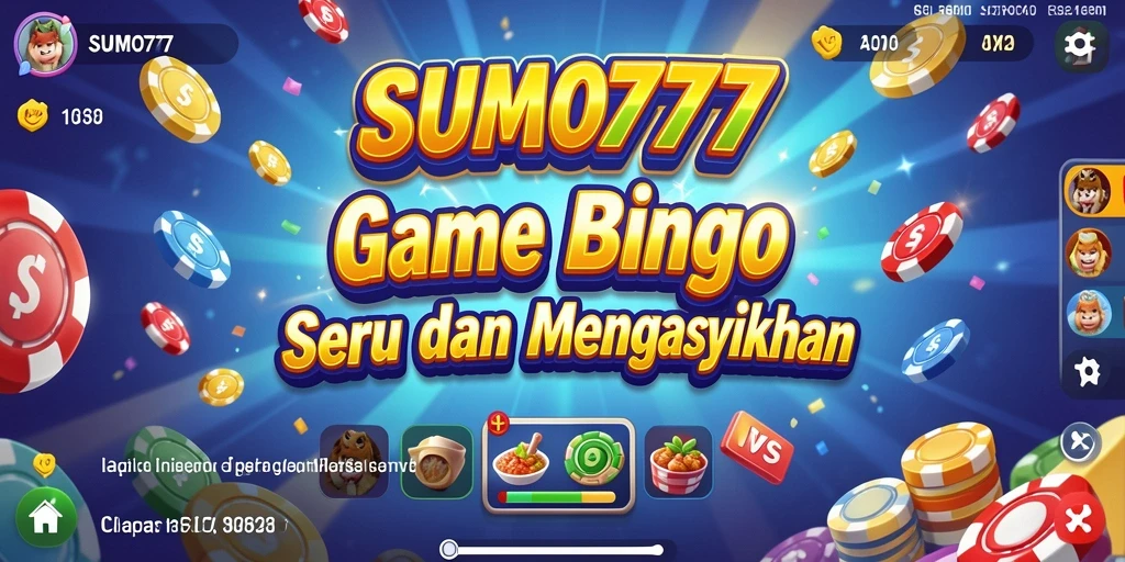 Tampilan gameplay yang menarik dari SUMO777 dengan berbagai angka Bingo.