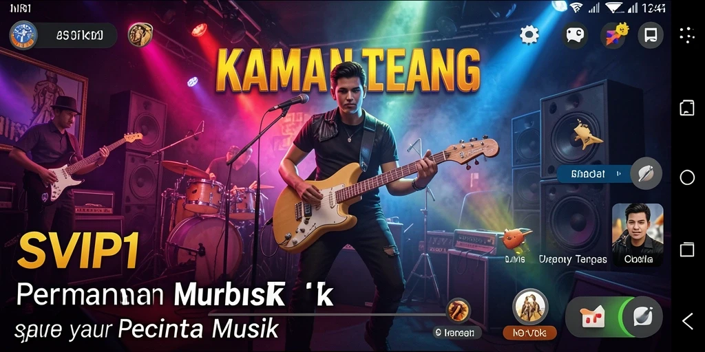 Screenshot gameplay SVIP1 menampilkan keseruan bermain musik.