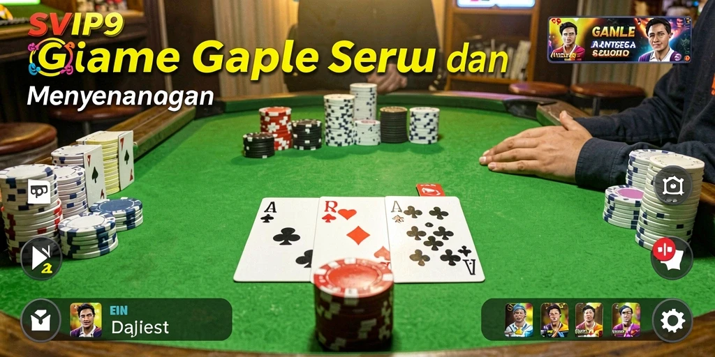 Tampilan gameplay Gaple yang seru dan interaktif di SVIP9.