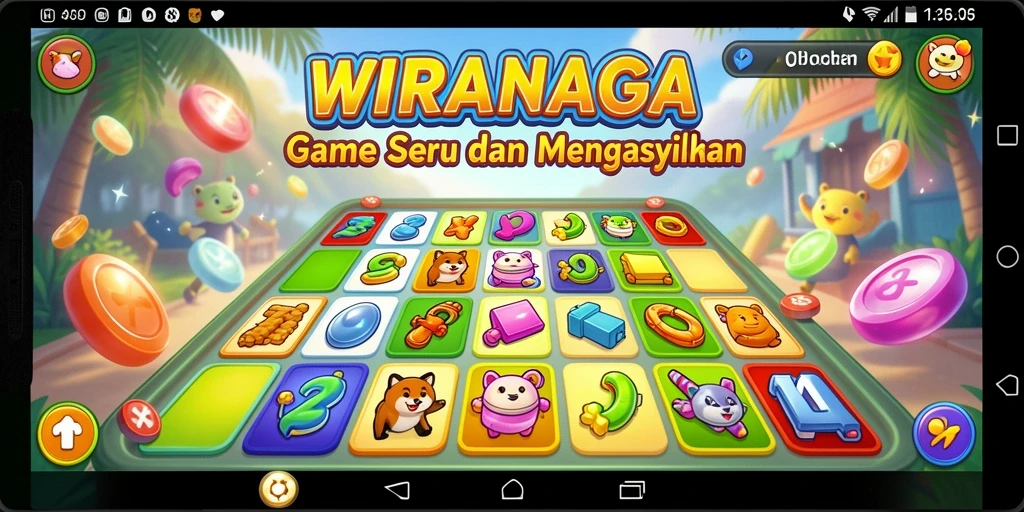 Tampilan gameplay seru dalam WIRANAGA Bingo.