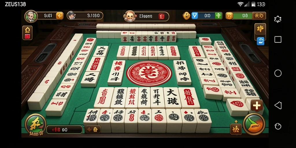 Tampilan gameplay ZEUS138 yang memukau dan penuh tantangan dalam permainan Mahjong.